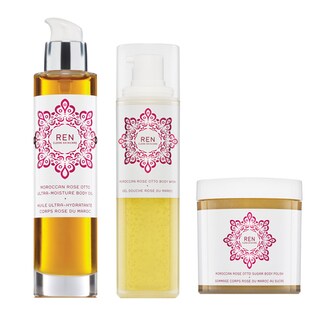 Ren Clean Skincare Luxury Moroccan Rose 3-piece Set