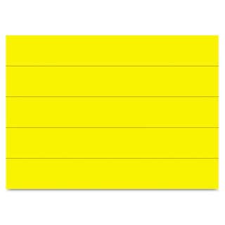 MasterVision Dry Erase Magnetic Tape Strips Yellow 6 inches x 7/8 inches 25/Pack