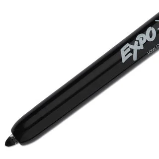 EXPO Click Dry Erase Markers Fine Tip Black Dozen