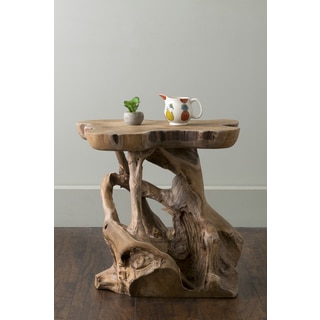 East At Main's Grafton Brown Specialty Contemporary Rustic Teakwood Accent Table