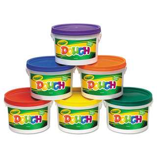 Crayola Modeling Dough Bucket 3-pound Assorted 6 Buckets/Set