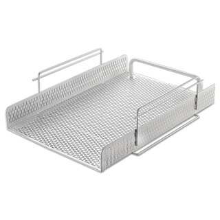 Artistic Urban Collection Punched Metal Letter Tray White