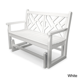 Chippendale Polywood Glider Bench