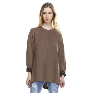 Shelby Brown Long-sleeved Crew-neck Sweater