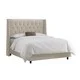 Skyline Furniture Micro-suede Custom Tufted Wingback Bed - Thumbnail 2