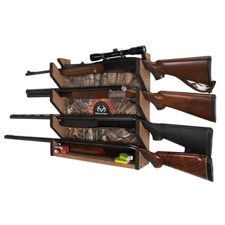 Wood 4-gun Wall Rack