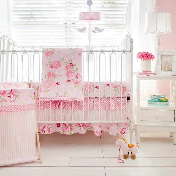 My Baby Sam Rosebud Lane 3-Piece Crib Bedding Set