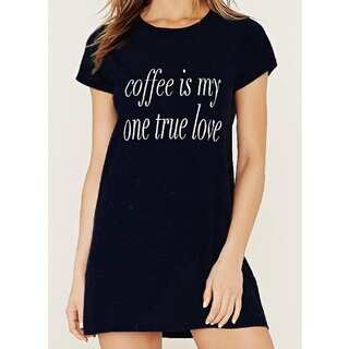 Riviera RAG Soft Cozy 'Coffee is My One True Love' Sleep Shirt