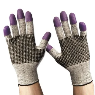 Jackson Safety G60 Purple Nitrile Gloves X-Large/Size 10 Black/White Pair