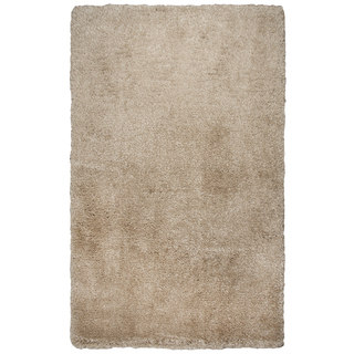 Rizzy Home Commons Solid Champagne Hand-tufted Polyester Rug (3'6 x 5'6)