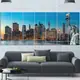 Designart 'Evening New York City Skyline Panorama' Extra Large Cityscape Glossy Metal Wall Art - Thumbnail 18