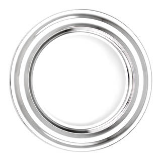 Old Dutch Silvertone Stainless Steel 13-inch Collar Rim Charger Plates (Set of 6)