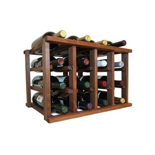 Wine Cellar Innovations Dark Walnut Stain Mini-stack Series Stackable 12-bottle Rack