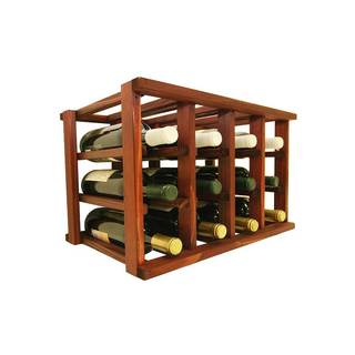 Wine Cellar Innovations Mini-Stack Series Classic Mahogany Stain Stackable 12-bottle Wine Rack