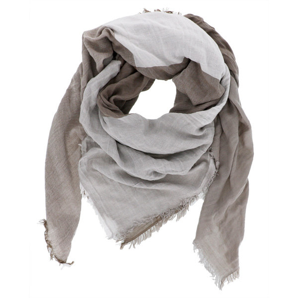 LA77 Cotton and Rayon Woven Fringe Scarf