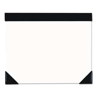 House of Doolittle Executive Doodle Desk Pad 25-Sheet White Pad Refillable 22 x 17 Black/Silver