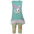 AnnLoren Girls' Boutique Easter Bunny 2-Piece Clothing Set