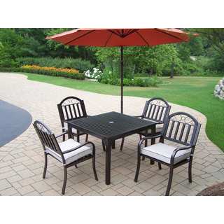 Hometown Orange Shaded 6-piece Cushioned Patio Dining Set