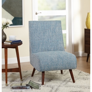 Simple Living Mid Century Malone Blue Accent Chair