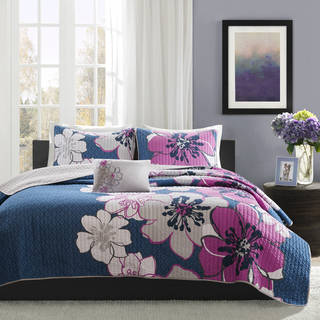 Mi Zone Mackenzie Printed 4-piece Coverlet Set