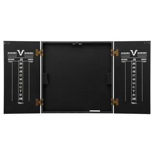 Viper Hideaway Black Wood Reversible Traditional/ Baseball Dartboard Cabinet