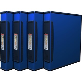 Storex Duragrip Blue Plastic 1-inch Binders (Pack of 4)