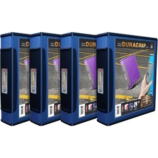 Storex Duragrip View Blue Plastic 1.5-inch Binders (Pack of 4)