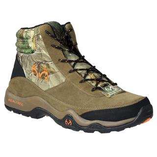 Realtree Outfitters Men's Bison Brown Fabric and Suede Camouflage Hiking Boots