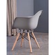 Corvus Siena Eames Style Accent Chairs with Wood Legs (Set of 2)
