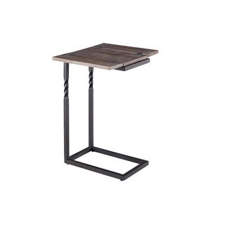 Progressive Brown Wood and Metal Lap Table