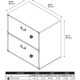 kathy ireland Office Ironworks Coastal Cherry Lateral File Cabinet - Thumbnail 6