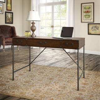 kathy ireland OfficeIronworks Coastal Cherry 48 in. W Writing Desk