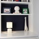 Light Accents Off-white Linen Square Ceramic Table Lamp