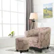 preview thumbnail 9 of 8, Aiyana Chair and Ottoman Set, Medallion Pattern, 7AM Collection by Ocean Bridge Taupe