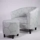 preview thumbnail 8 of 8, Aiyana Chair and Ottoman Set, Medallion Pattern, 7AM Collection by Ocean Bridge