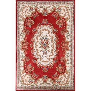 Cross Woven WILLIAM Classic Polyester& Cotton Area Rug (7' x 9')