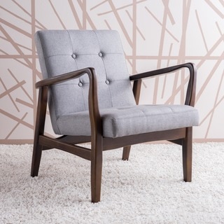Brayden Mid-Century Fabric Club Chair by Christopher Knight Home