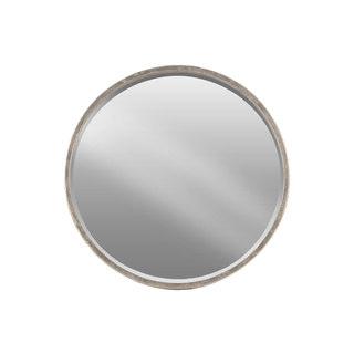 Urban Trends Collection Tarnished Silver Metal Round Wall Mirror