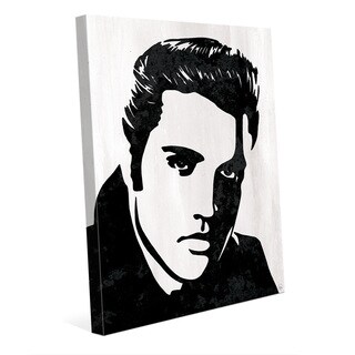 Elvis Presley B&W Wall Art Print on Canvas