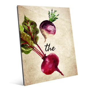 Turnip the Beet Vintage Wall Art Print on Acrylic