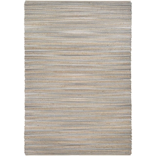 Couristan Nature's Elements Lodge Straw Grey Hand-loomed Rug (6' x 9')