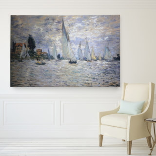 Wexford Home Monet 'Boats-Regatta' Canvas Wall Art