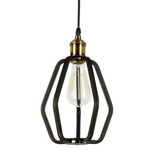 Journee Home 'Birdcage' 10 in Hard Wired Iron Pendant Light With Included Edison Bulb