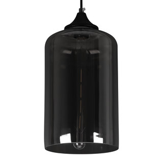 Journee Home 'Leggero' 12 in Hard Wired Glass Pendant Light With Included Edison Bulb