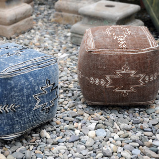 Gamba Fabric Pouf by Christopher Knight Home