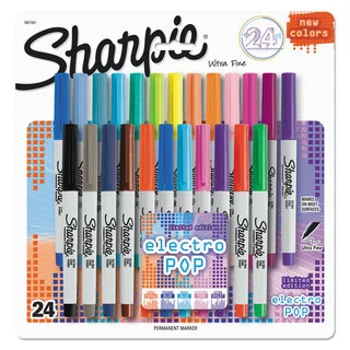 Sharpie Ultra Fine Electro Pop Marker Assorted Colors 24/Set