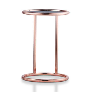 Furniture of America Cara Contemporary Round 1-shelf Metal End Table