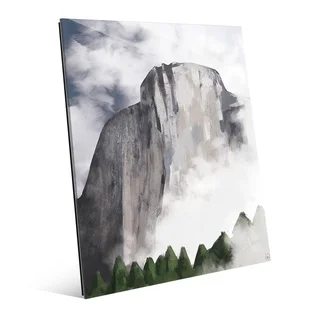 'Rock Face Spring' Acrylic Wall Art Print