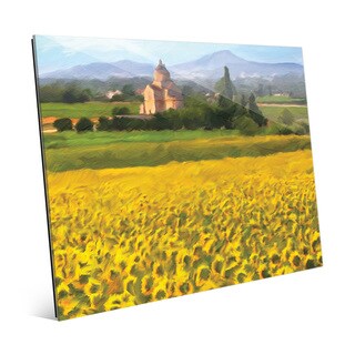 'Provence Sunflowers' Glass Wall Art Print