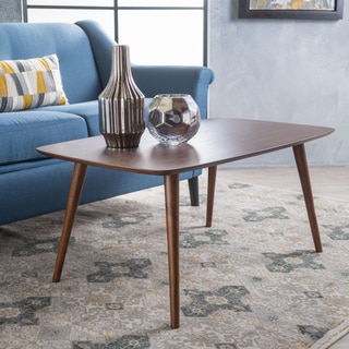 Cilla Mid-Century Wood Rectangle Coffee Table by Christopher Knight Home